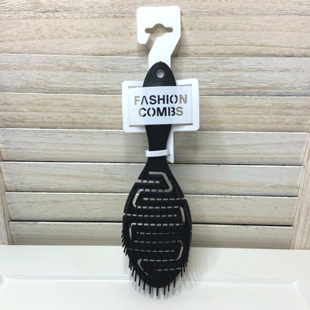Solid Black Flexible Vented Hair Brush New Free with Bundle